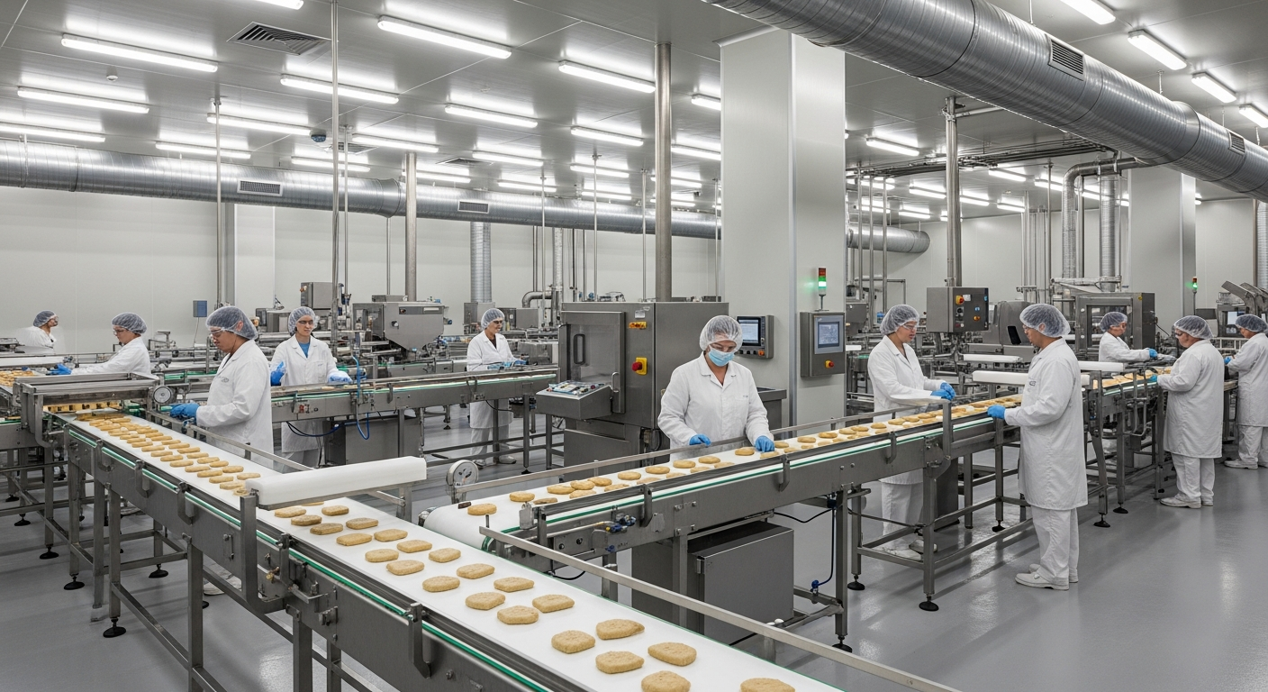 Gıda fason üretim tesisi üretim hattı